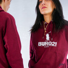 Lade das Bild in den Galerie-Viewer, Original „BÜRO21“ Burgundy Unisex Hoodie