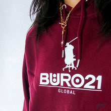 Lade das Bild in den Galerie-Viewer, Original „BÜRO21“ Burgundy Unisex Hoodie
