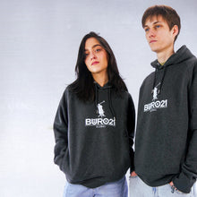 Lade das Bild in den Galerie-Viewer, Original „BÜRO21“ Dark Heather Grey Unisex Hoodie

